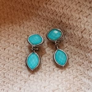 Lagos Turquoise Doublet Drop Earrings